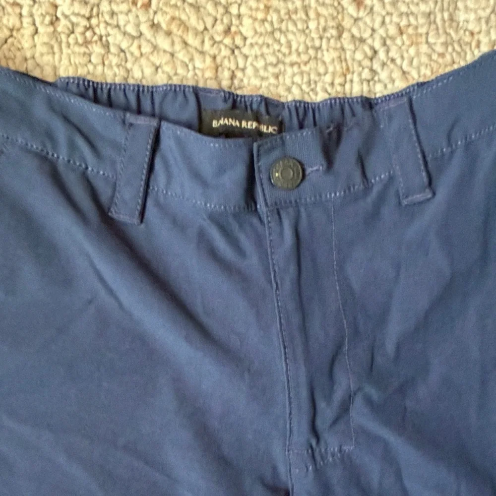 Banana Republic Men's Deep Blue Flat Front Shorts